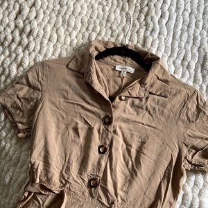 Monteau Beige Midi Summer dress